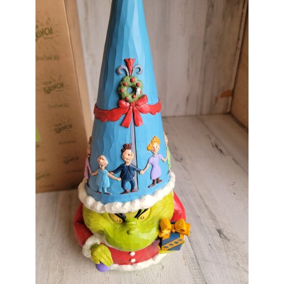 Jim Shore NEW 6010773 Large Grinch gnome enesco Whoville figure Xmas decor - Picture 4 of 9